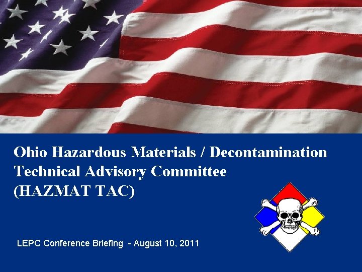 Ohio Hazardous Materials Decontamination Technical Advisory Committee