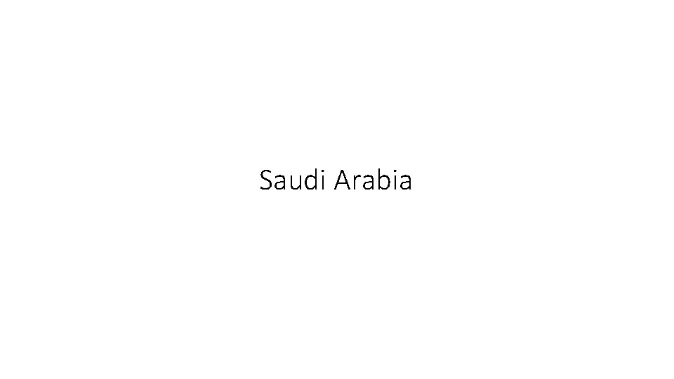 Saudi Arabia 