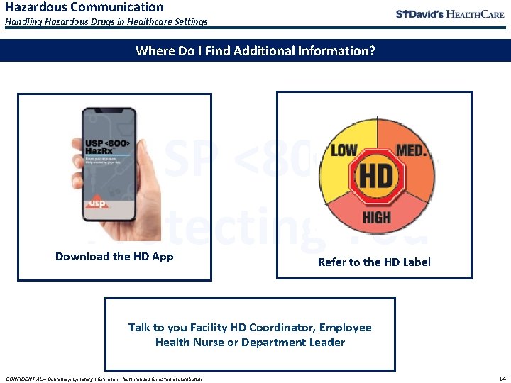 Hazardous Communication Handling Hazardous Drugs in Healthcare Settings Where Do I Find Additional Information? Hazardous Communication Handling Hazardous Drugs in Healthcare Settings Where Do I Find Additional Information?