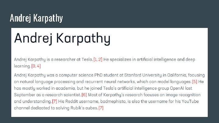 Andrej Karpathy 