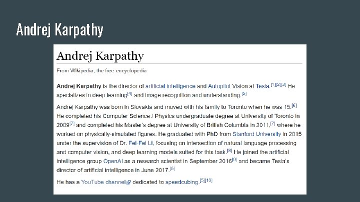 Andrej Karpathy 
