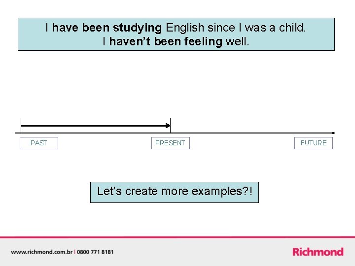 I have been studying English since I was a child. I haven’t been feeling