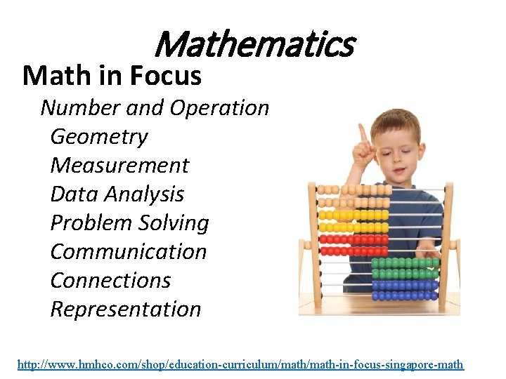 Mathematics Math in Focus Number and Operation Geometry Measurement Data Analysis Problem Solving Communication Mathematics Math in Focus Number and Operation Geometry Measurement Data Analysis Problem Solving Communication
