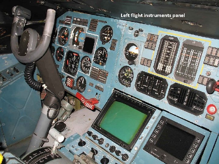 Left flight instruments panel 