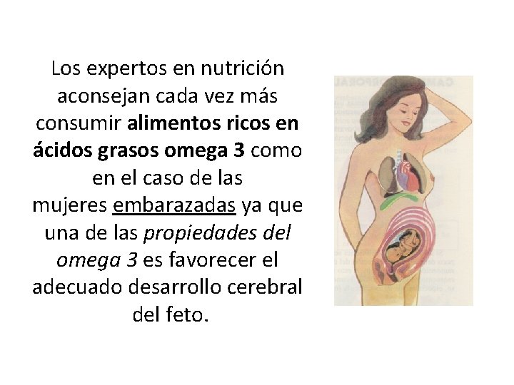 Los expertos en nutrición aconsejan cada vez más consumir alimentos ricos en ácidos grasos