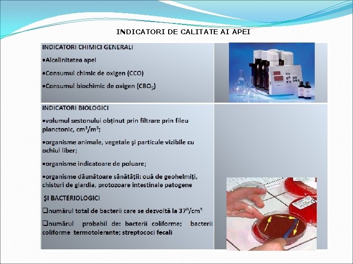 INDICATORI DE CALITATE AI APEI 