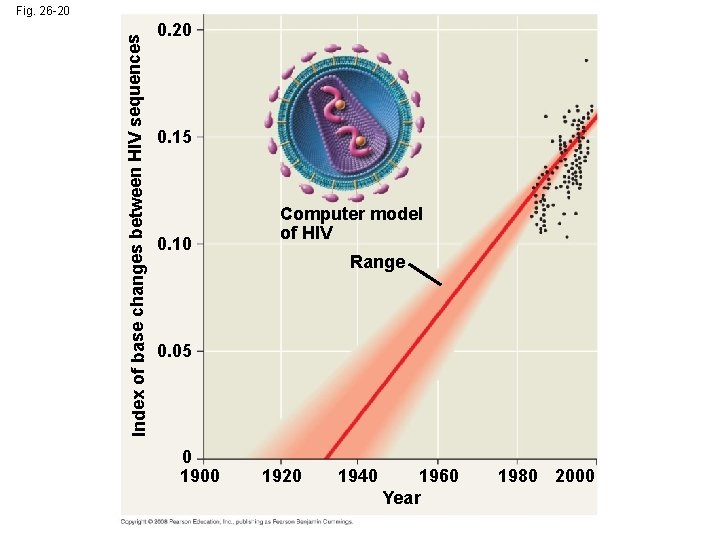 Index of base changes between HIV sequences Fig. 26 -20 0. 15 0. 10