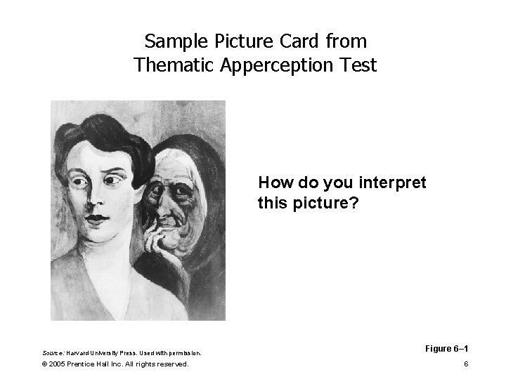 Sample Picture Card from Thematic Apperception Test How do you interpret this picture? Source: