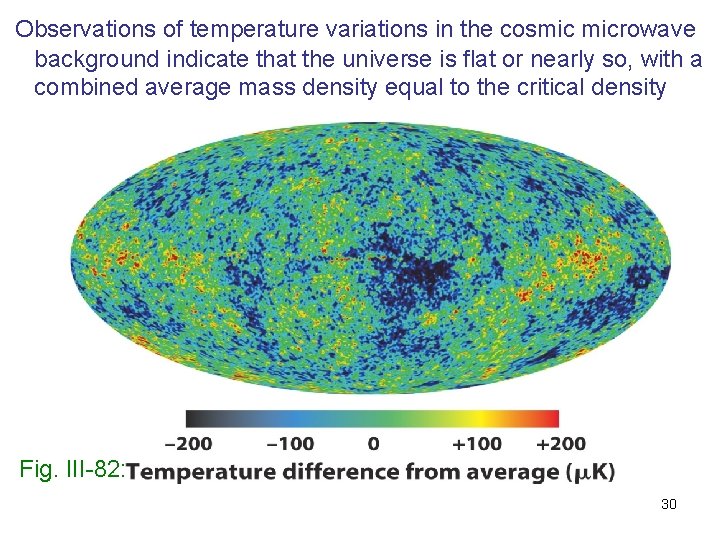 Observations of temperature variations in the cosmic microwave background indicate that the universe is