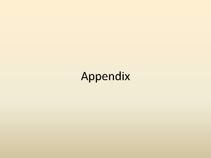 Appendix 