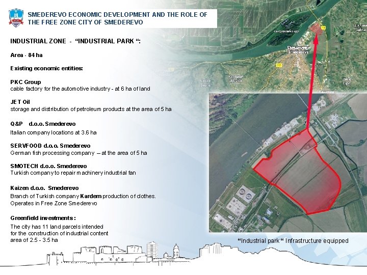 SMEDEREVO ECONOMIC DEVELOPMENT AND THE ROLE OF THE FREE ZONE CITY OF SMEDEREVO INDUSTRIAL