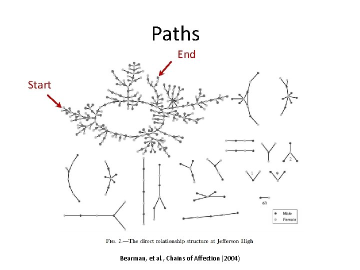 Paths End Start Bearman, et al. , Chains of Affection (2004) Paths End Start Bearman, et al. , Chains of Affection (2004)