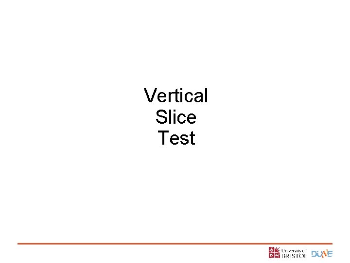 Vertical Slice Test 