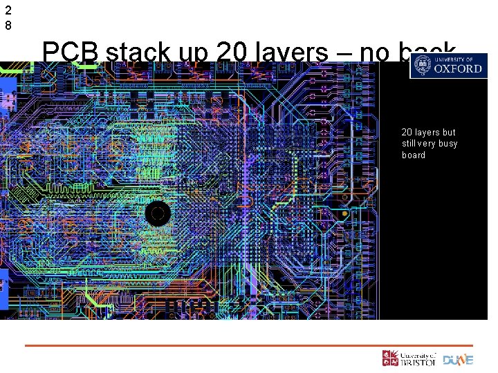 2 8 PCB stack up 20 layers – no back drill 20 layers but