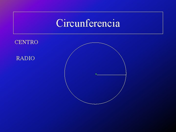 Circunferencia CENTRO RADIO 