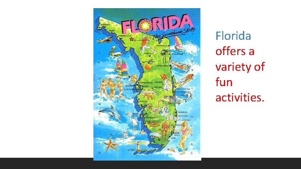 Florida offers a variety of fun activities. 