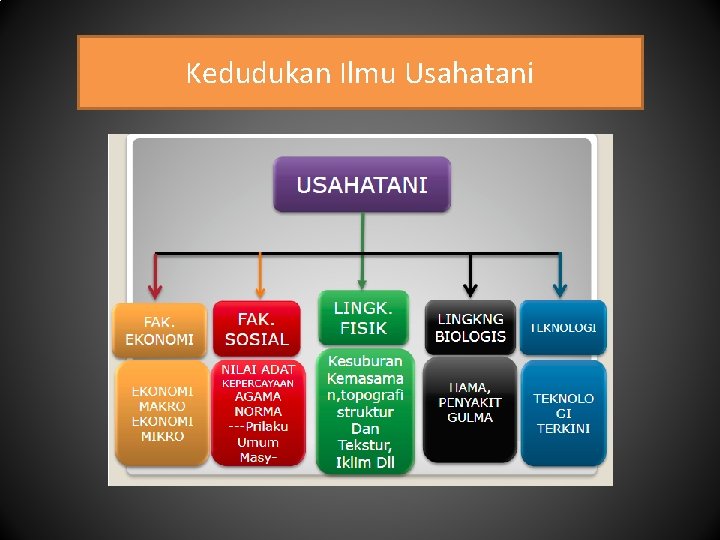 Kedudukan Ilmu Usahatani 