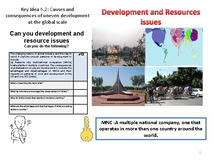 Key Idea 6 2 Causes and consequences of