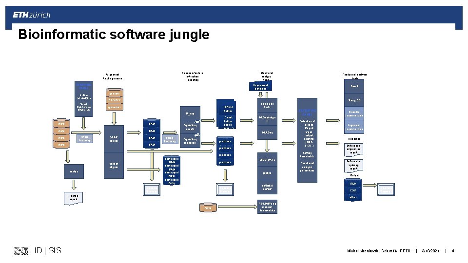 Bioinformatic software jungle Genomic feature extraction - counting Alignment to the genome Statistical analysis