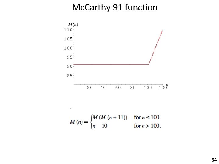 Mc. Carthy 91 function 64 