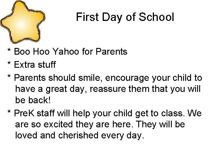First Day of School * Boo Hoo Yahoo for Parents * Extra stuff *