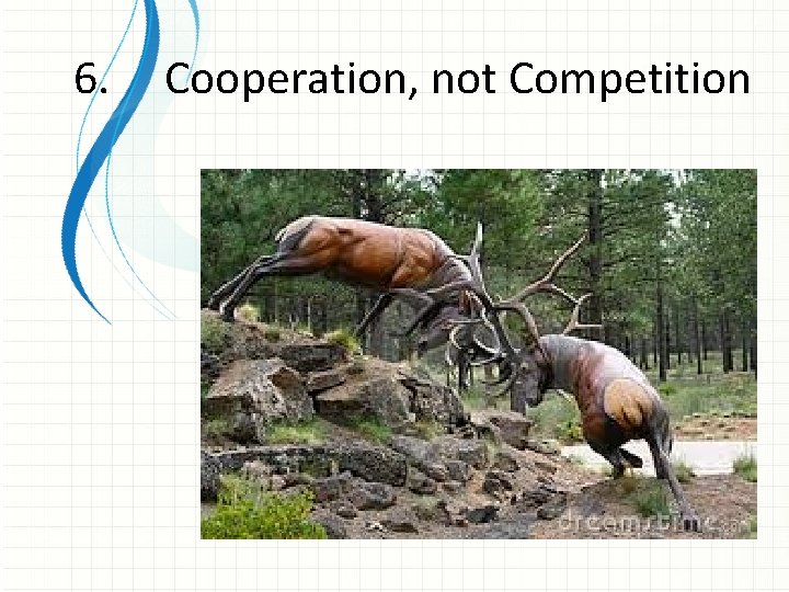 6. Cooperation, not Competition 