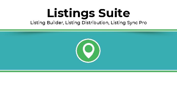 Listings Suite Listing Builder, Listing Distribution, Listing Sync Pro 