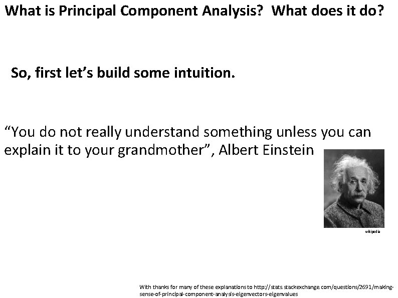 What is Principal Component Analysis? What does it do? So, first let’s build some