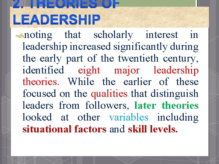  noting that scholarly interest in leadership increased significantly during the early part of