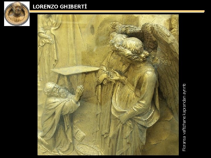 Floransa vaftizhane kapısından ayrıntı LORENZO GHIBERTİ 