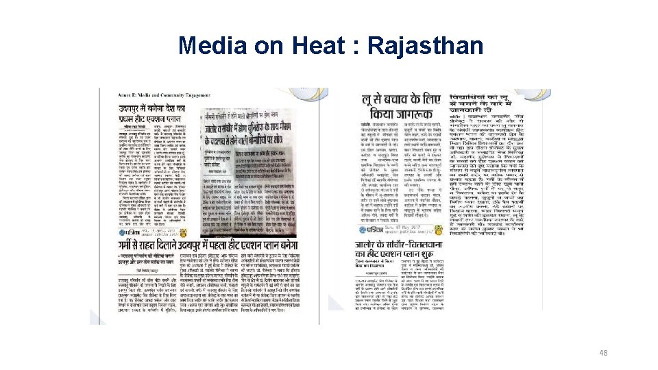 Media on Heat : Rajasthan 48 Media on Heat : Rajasthan 48