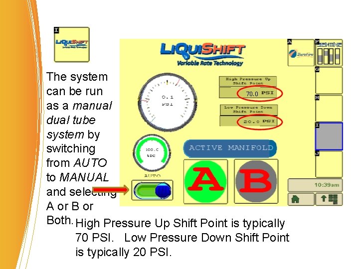 The system can be run as a manual dual tube system by switching from The system can be run as a manual dual tube system by switching from