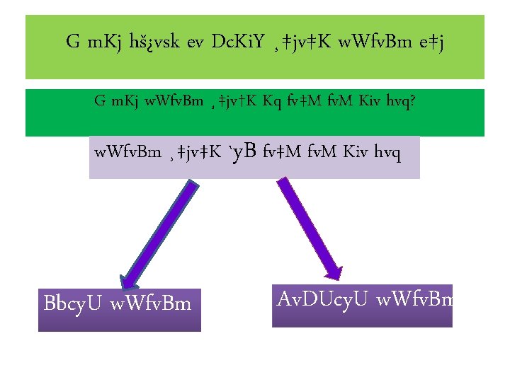 G m. Kj hš¿vsk ev Dc. Ki. Y ¸‡jv‡K w. Wfv. Bm e‡j G