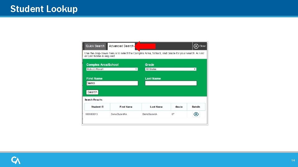 Student Lookup 14 