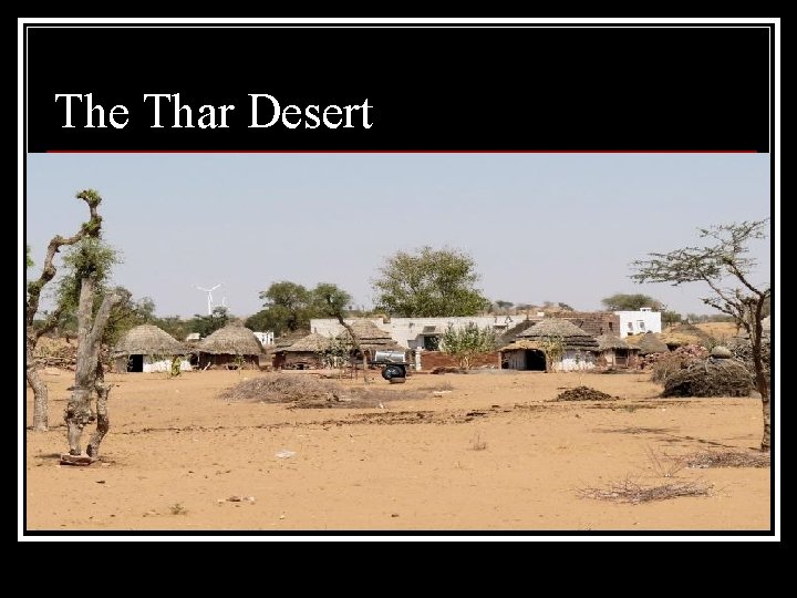 The Thar Desert 