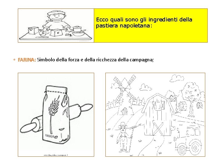 Ecco quali sono gli ingredienti della pastiera napoletana: • FARINA: Simbolo della forza e
