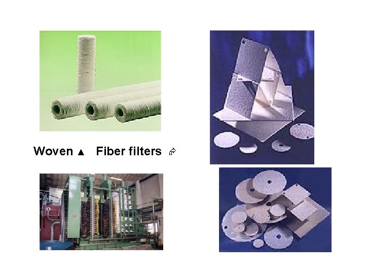 Woven ▲ Fiber filters 