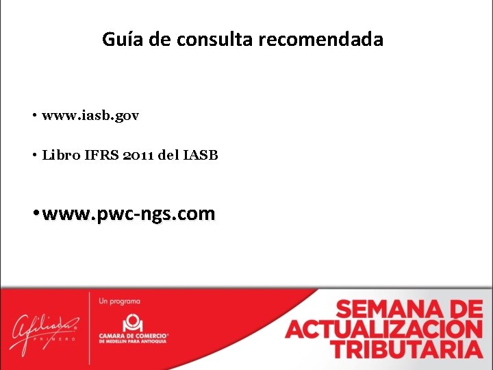 Guía de consulta recomendada • www. iasb. gov • Libro IFRS 2011 del IASB