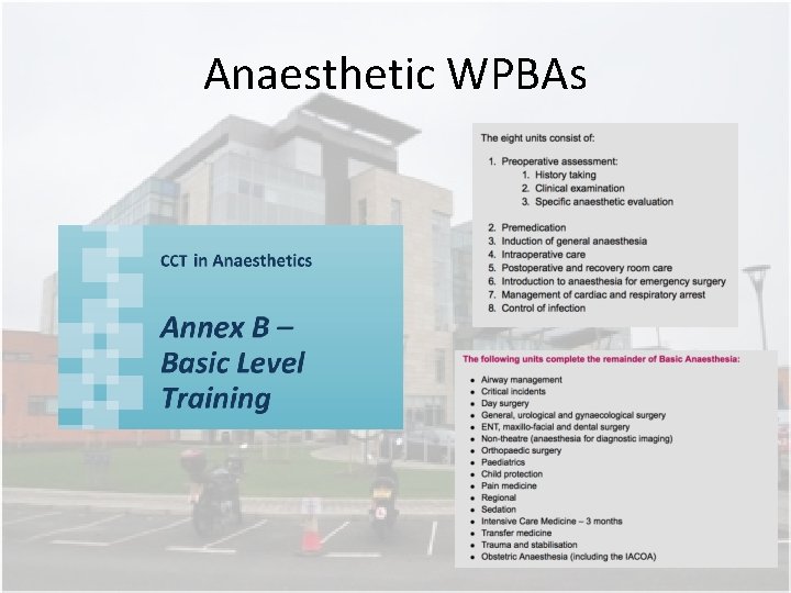 Anaesthetic WPBAs Anaesthetic WPBAs