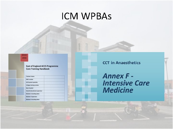 ICM WPBAs ICM WPBAs