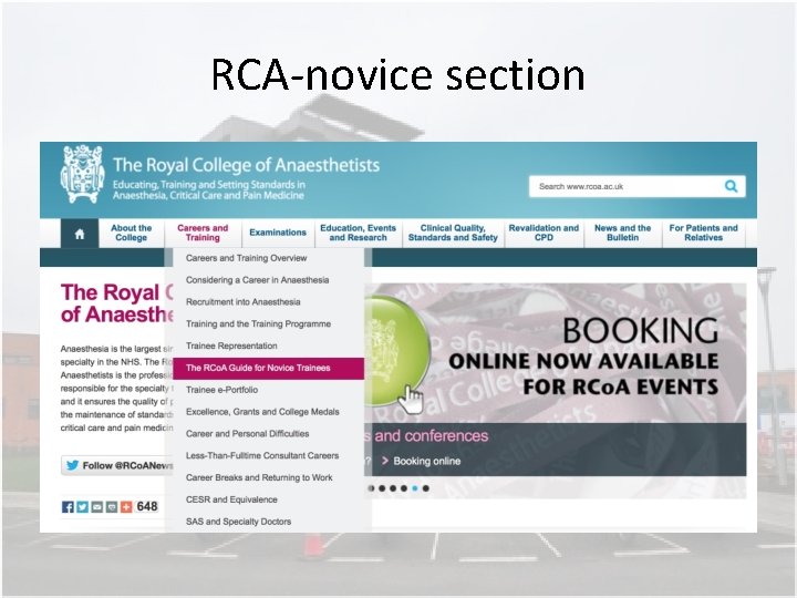 RCA-novice section RCA-novice section