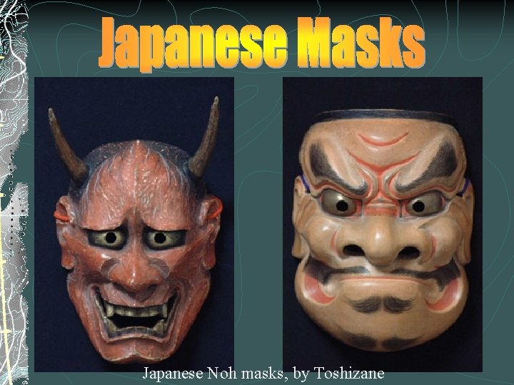 Japanese Noh masks, by Toshizane 