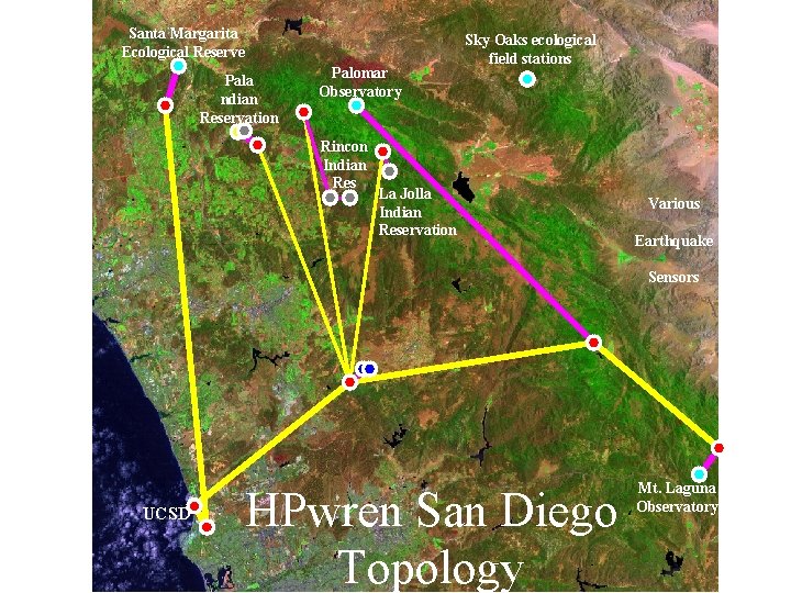 Santa Margarita Ecological Reserve Pala ndian Reservation Palomar Observatory Rincon Indian Res Sky Oaks