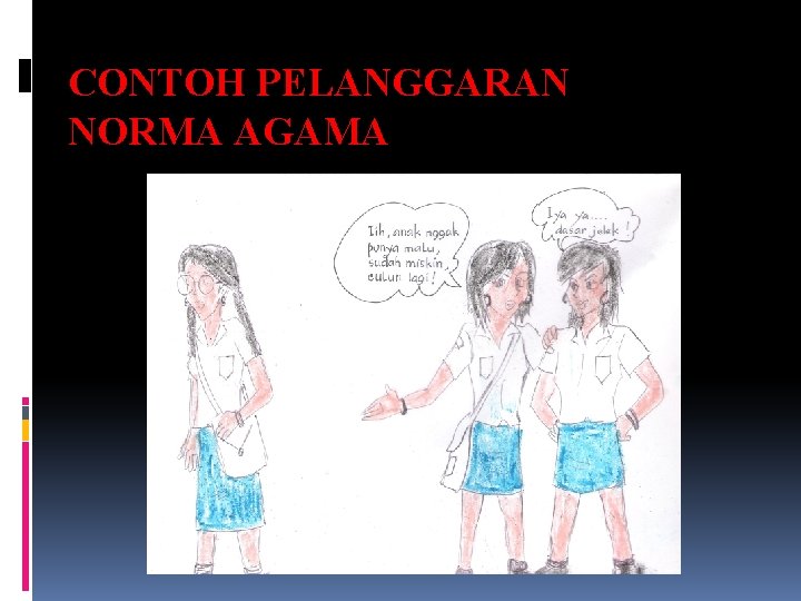 CONTOH PELANGGARAN NORMA AGAMA 