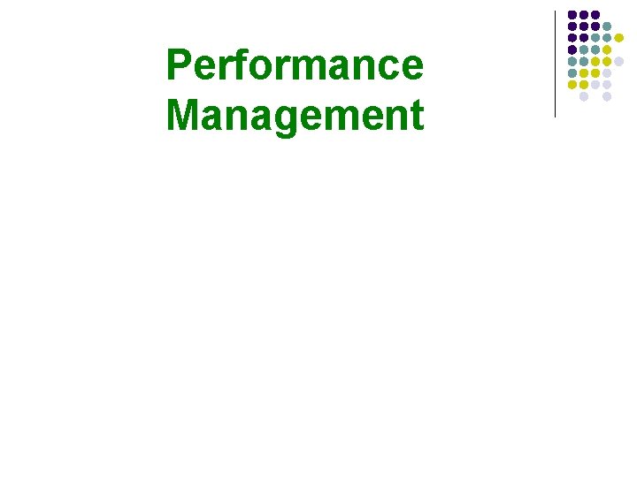 Performance Management 