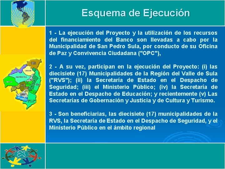 Esquema de Ejecución 1 - La ejecución del Proyecto y la utilización de los