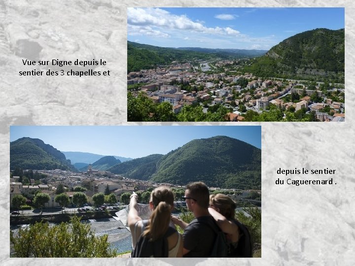 Vue sur Digne depuis le sentier des 3 chapelles et depuis le sentier du Vue sur Digne depuis le sentier des 3 chapelles et depuis le sentier du