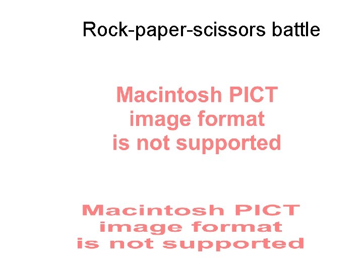 Rock-paper-scissors battle 