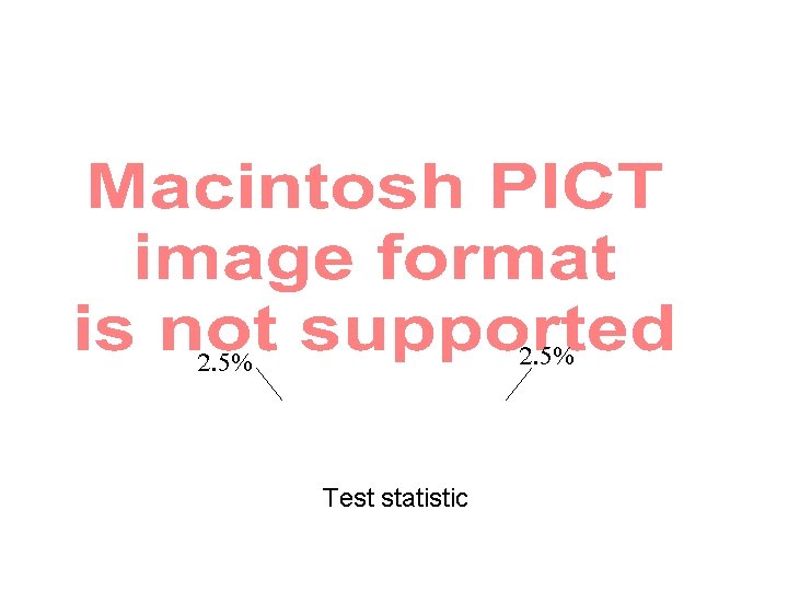 2. 5% Test statistic 