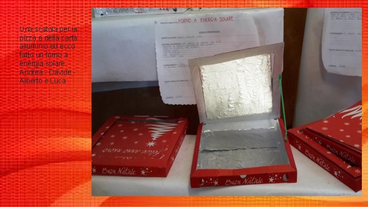 Una scatola per la pizza e della carta alluminio ed ecco fatto un forno